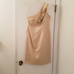 Evan Picone Dress Sz 8 Gold Cocktail Size 8